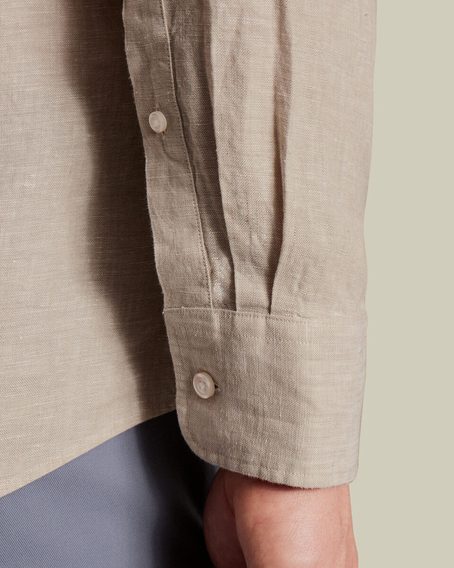 Charles Tyrwhitt Pure Linen Shirt — Oatmeal