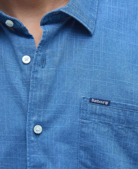 Barbour Pigment Dye Slub Short-Sleeved Shirt
