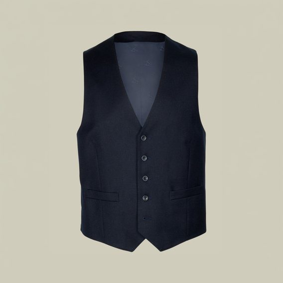 Charles Tyrwhitt Italian Flannel Vest — Navy