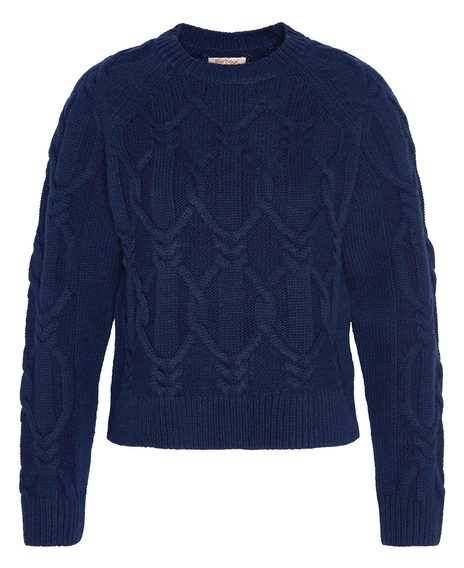 Barbour Elisha Cable-Knit Crew Neck Jumper