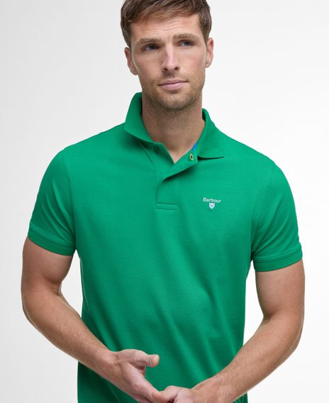 Barbour Active Tailored Fit Poloshirt — Hedge Green