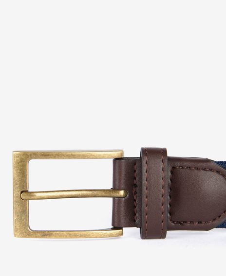 Barbour Nevis Webbing Belt — Classic Navy