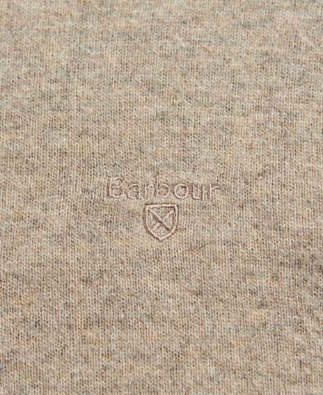 Barbour Essential Lambswool Crew Neck Sweatshirt — Fossil