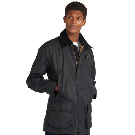 Barbour Bristol Wax Jacket — Navy