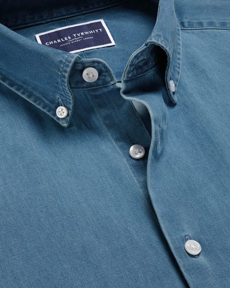 Charles Tyrwhitt Button-Down Collar Denim Shirt