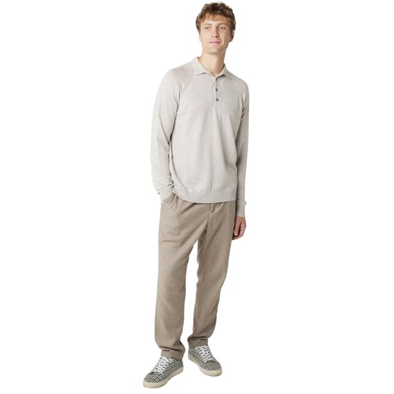 Peregrine Beauford Polo Shirt — Light Grey