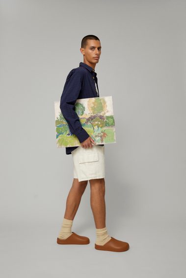 forét — Map Seersucker Shirt