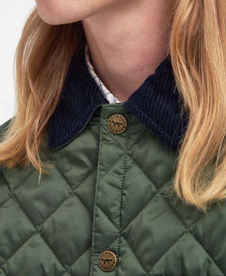 Barbour × Maison Kitsuné Kenning Quilted Jacket — Classic Green