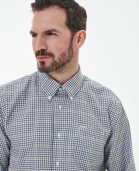Barbour Henderson Thermo Weave Shirt — Whisper Classic White