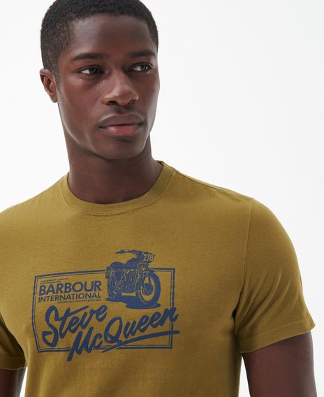 Barbour International Eddie T-Shirt — Archive Olive