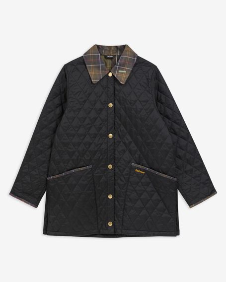 Barbour Icons Tartan Collar Modern Liddesdale Quilted Jacket