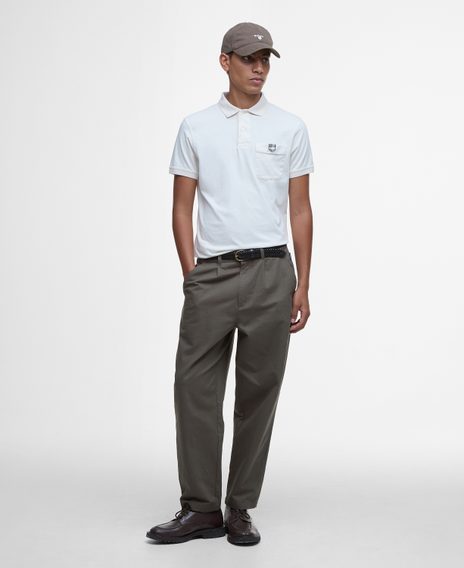 Barbour Tothill Tailored Fit Poloshirt — Antique White