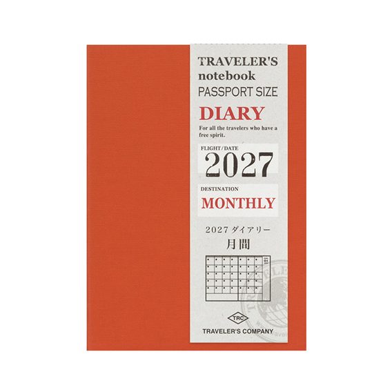 Traveler's 2027 Diary — Monthly (Passport)