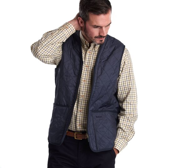 Barbour Polarquilt Zip-In Liner — Classic Navy