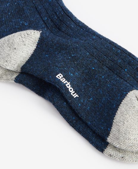Barbour Houghton Socks — Navy/Grey