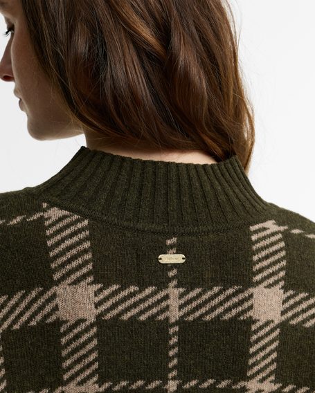 Barbour Delilah Tartan Wool Jumper