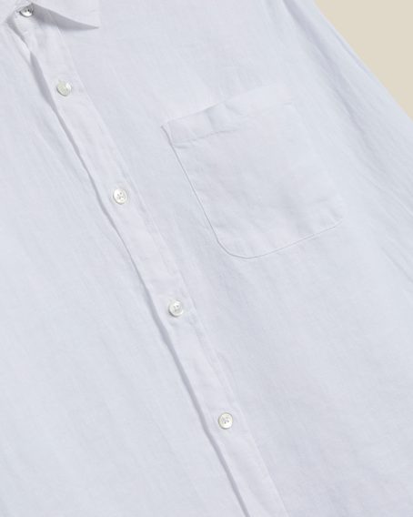 Portuguese Flannel Linen — White