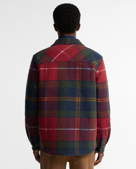 Barbour Woodlane Brushed Check Overshirt — Winterberry Tartan
