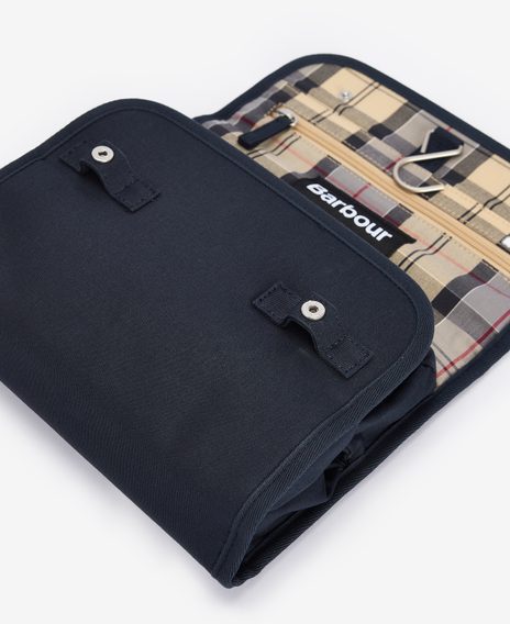 Barbour Cascade Waxed Hanging Wash Bag