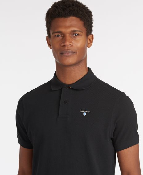 Barbour Sports Polo Shirt — Classic Black