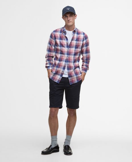 Barbour Hillroad Tailored Shirt — Red Spice
