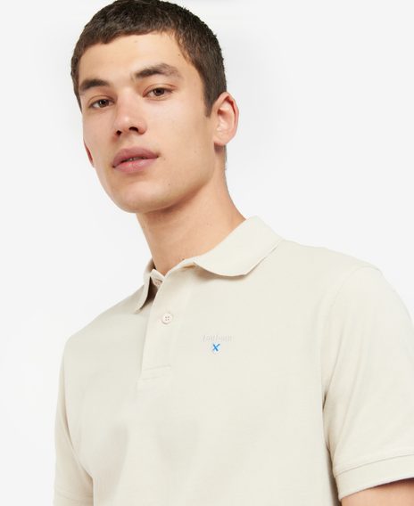 Barbour Sports Polo Shirt — Off-White