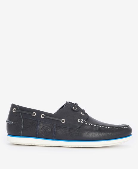 Barbour Wake Boat Shoes — Navy