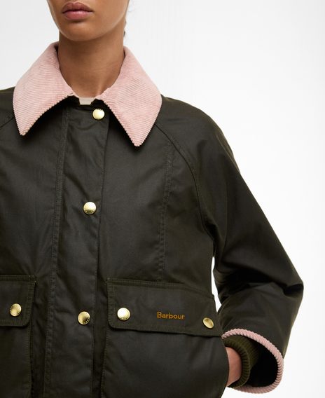 Barbour Cropped Beadnell Waxed Jacket