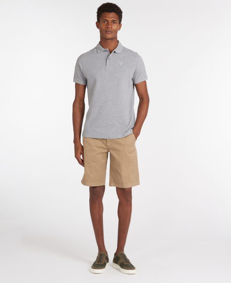 Barbour Sports Polo Shirt — Grey Marl