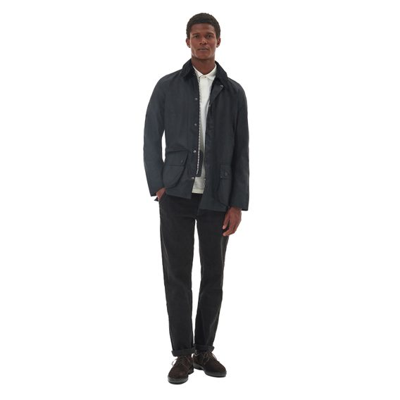 Barbour Ashby Wax Jacket — Black