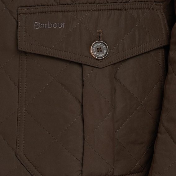 Barbour Quilted Lutz Jacket — Olive