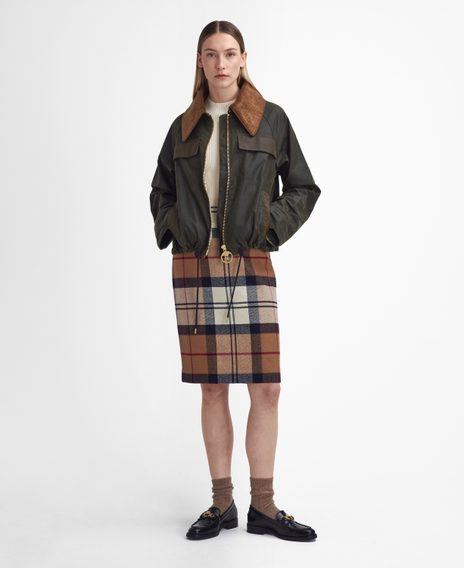Barbour Rosa Tartan Midi Skirt