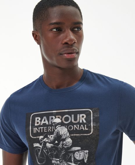 Barbour International Race T-Shirt — Oxford Navy