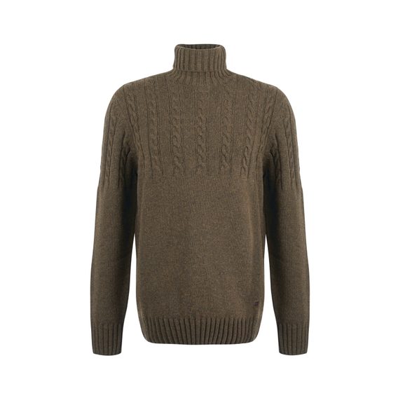Barbour Duffle Knitted Jumper — Willow Green