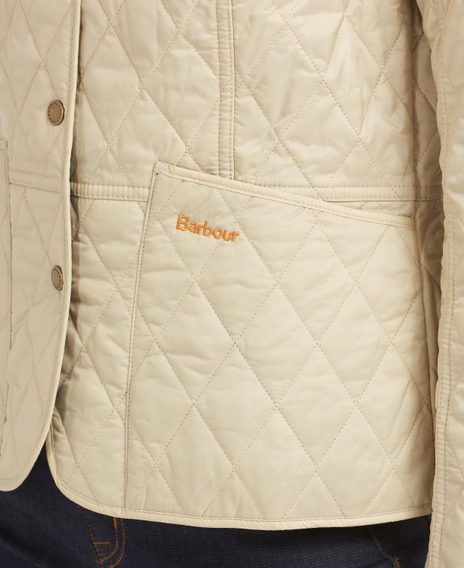 Barbour Summer Liddesdale Quilted Jacket — Pearl