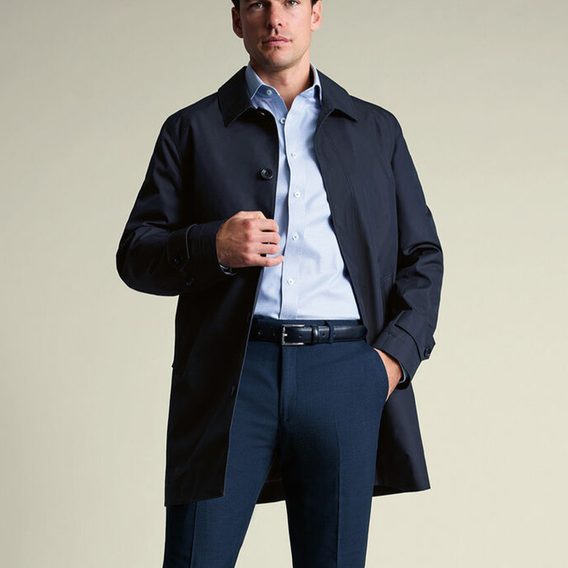 Charles Tyrwhitt Showerproof Raincoat — Navy
