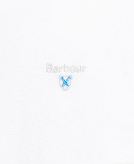 Barbour Oxford Short Sleeve Tailored Shirt — Classic White