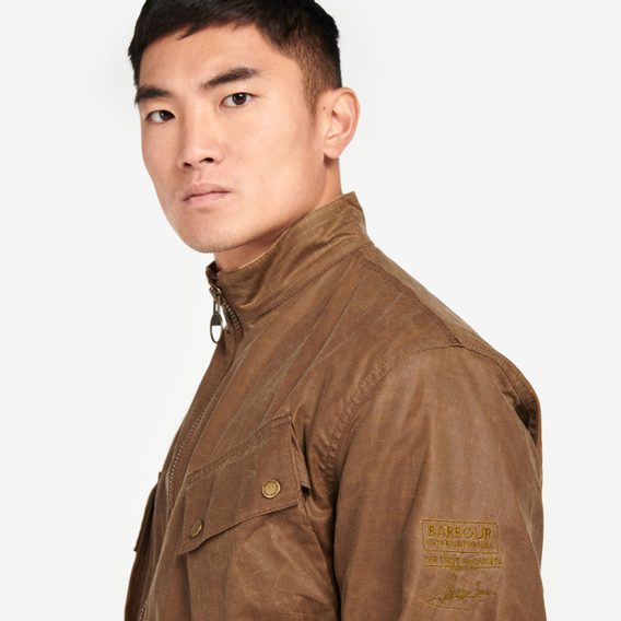 Wachsjacke Barbour International Roslin - Sand