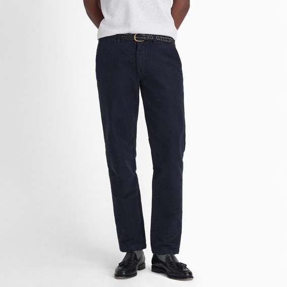 Barbour Moleskin Tailored Trousers — Classic Navy
