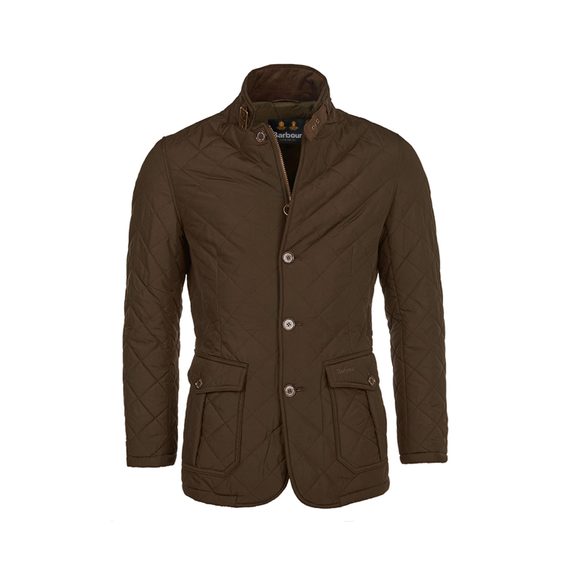 Barbour Quilted Lutz Jacket — Olive