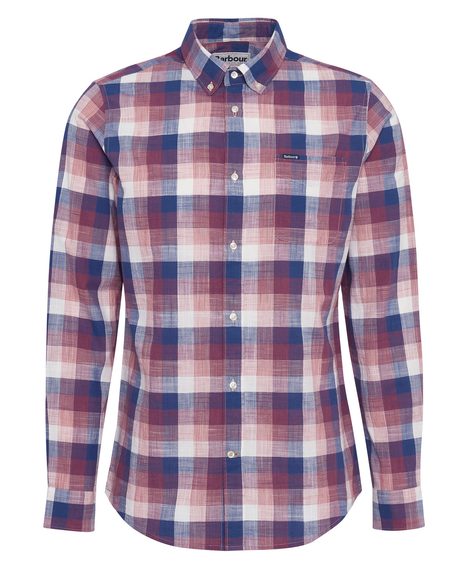 Barbour Hillroad Tailored Shirt — Red Spice