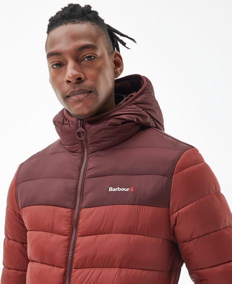 Barbour Kendle Baffle Quilted Jacket — Russet