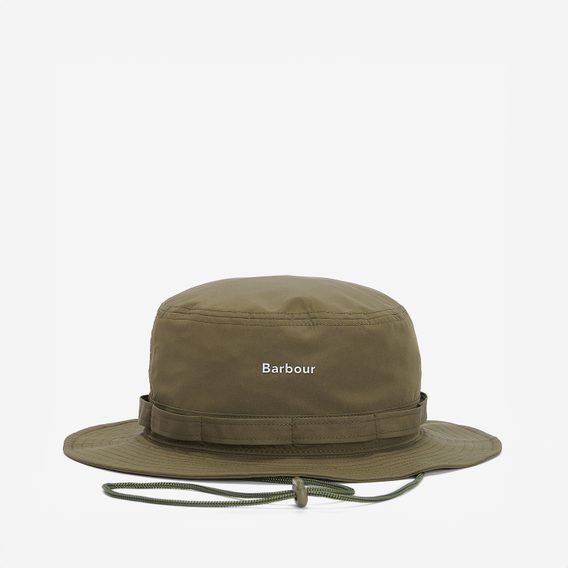 Barbour Teesdale Showerproof Bucket Hat — Army Green