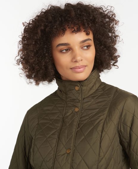 Barbour Flyweight Cavalry Quilted Jacket — Olive