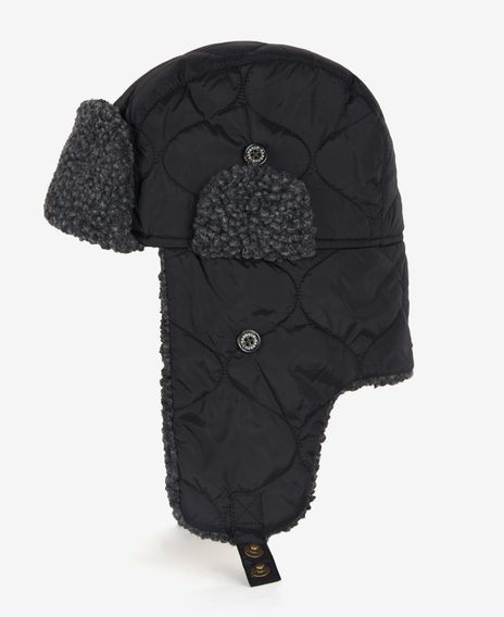 Barbour Sandbay Quilted Trapper — Black