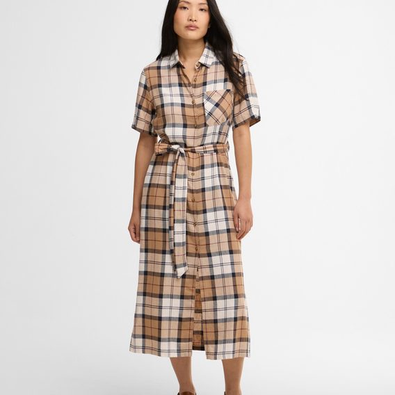 Barbour Fern Midi Dress — Hessian Tartan