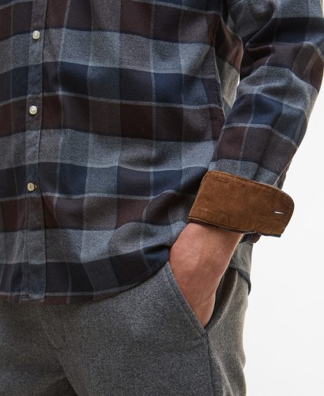 Barbour Valley Tailored Checked Shirt — Midnight