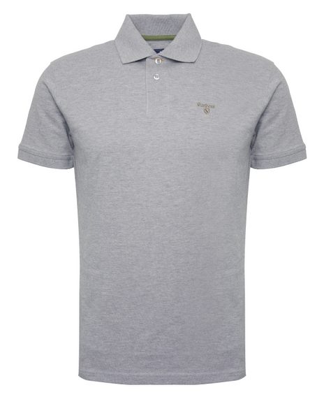 Barbour Lightweight Sports Polo Shirt — Grey Marl