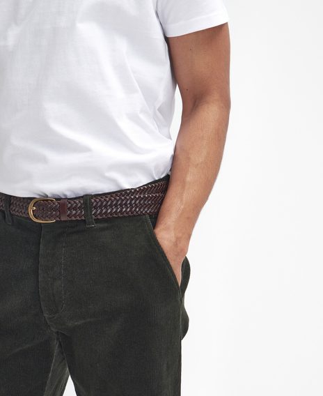 Barbour Stretch Cord Tailored Trousers — Forest
