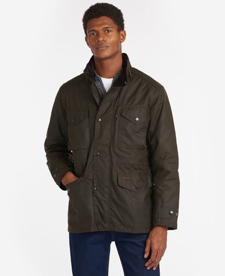 Barbour Sapper Wax Jacket — Olive